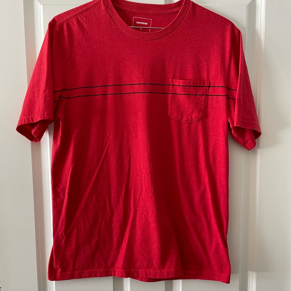 Men’s converse red with black trim T-shirt